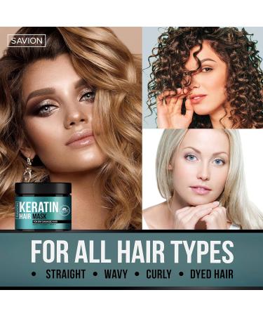 SAVION Keratin Complex Hair Treatment Mask | Repair Deep Damaged Hair & Roots | Shop Internationally - Buy Online on GoSupps.com