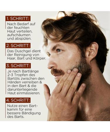 L'Or al Men Expert Bartpflege Set - Beard Oil & Shower Gel Gift for Men | Barber Club | Cedar Oil Infused 330ml - Buy Online on GoSupps.com