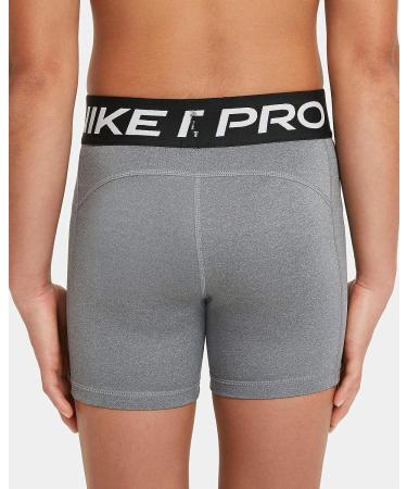 Nike Pro Big Kids' Girls' 3 Shorts - Carbon Heather/White | Size Large - Buy Online on GoSupps.com
