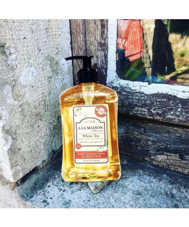 A LA MAISON White Tea Liquid Hand Soap - Triple French Milled Natural Moisturizing Soap (3 Pack 16.9 oz) - White Tea 16.9 Fl Oz (Pack of 3) - Buy Online on GoSupps.com