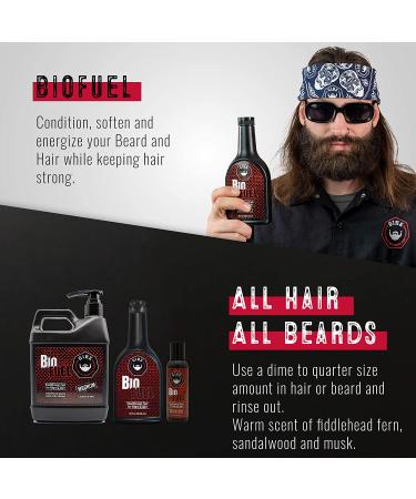 GIBS BioFuel Hair Conditioner for Men - Moisturizing Beard and Hair Conditioner - 12 Fl Oz - Buy Online on GoSupps.com