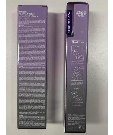 numbuzin No.9 NAD+ Retinol Eye Cream Depuffing & Firming Eye Serum for Dark Circles Wrinkles & Fine Lines Peptides & Niacinamide for Glow & Undereye Radiance Stocking Stuffers 0.33 fl oz - Buy Online on GoSupps.com