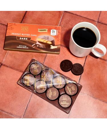 ChocZero Sugar Free Dark Chocolate Peanut Butter Cups - Keto Friendly 2 Pack (2 Bags) - Buy Online on GoSupps.com