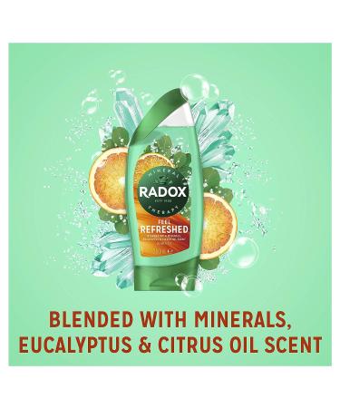 Radox Feel Refreshed Shower Gel 250ml | Eucalyptus & Citrus Oil - Buy Online - Buy Online on GoSupps.com