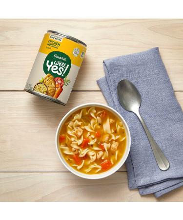 Campbell's Well Yes! Chicken Noodle Soup - 15g Protein - 16.2oz Can (Pack of 12) - Buy Online on GoSupps.com
