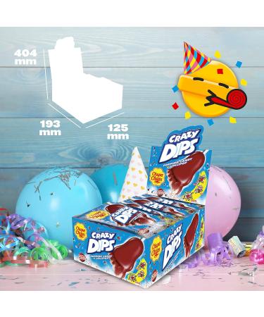 Chupa Chups Crazy Dips Cola - 24 Pack Foot-Shaped Lollipops with Crackling Effect & Cola Flavor - Buy Online on GoSupps.com