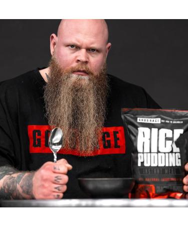 Gods Rage Rice Pudding Instant Meal 3000g - Creamy Fast Preparation No Artificial Additives - Made in Germany - Ideal for Pre/Post Workout - Buy Online on GoSupps.com