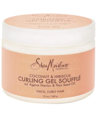 SheaMoisture Curling Gel Souffle for Thick  Curly Hair Coconut   Hibiscus to Moisturize and Protect Hair 12 oz 12 Ounce (Pack of 1) - Buy Online on GoSupps.com