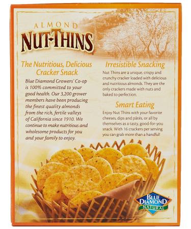 Buy Blue Diamond Almond Nut Thins Cheddar Cheese 4.25 Oz - Gluten-Free Snack - Buy Online on GoSupps.com
