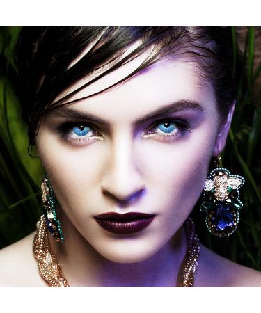 Buy Aricona Light Blue Contact Lenses - Colorful Carnival & Cosplay Lenses (2 Pieces) - No Prescription Needed for International Shipping - Buy Online on GoSupps.com