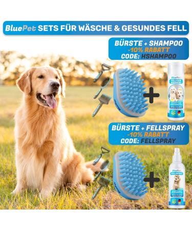 Bluepet Fellfein Bathing Brush for Short-Haired Dogs & Cats - Rubber Massage Brush for Loose Hair Dust & Dirt Removal - Ideal for Bathing & Massaging with Dog Shampoo - Buy Online on GoSupps.com