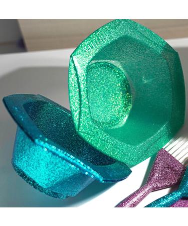 Vellen Hair Professional Glam Color Bowls - 7 Pack Mint/Blue, Non-Slip Rubber Bottom, Snappable Design - Buy Online on GoSupps.com