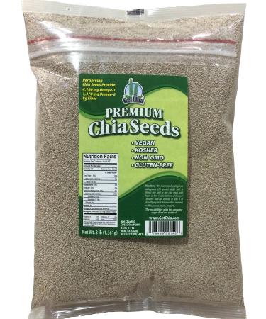 Get Chia/Marquis-Nutra Foods White Chia Seeds - 3 Pound Bag