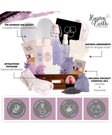 Luxury Mother's Day Gift Basket - Lavender Pampering Spa Set for Relaxation & Self-Care | All-Inclusive Meditation Gifts for Her - Buy Online on GoSupps.com