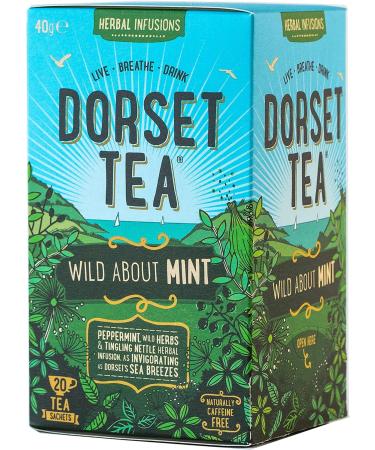 Dorset Tea Wild About Mint Tea Bags - 80 Caffeine-Free Peppermint Tea Bags - Buy Online on GoSupps.com