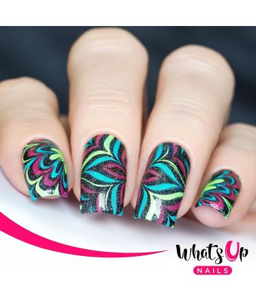 Whats Up Nails B002 Water Marble Stamping Plate for Nail Art - Perfect for Flawless Designs - Buy Online on GoSupps.com