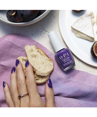 OPI Nature Strong Nail Polish | Quick Dry Vegan Nail Varnish with Long-Lasting Results | Made with Natural Ingredients | Dark Shades | A Great Fig World | 15 ml - Buy Online on GoSupps.com