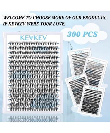 300 Pcs DIY Lash Extension Cluster Lashes | Volume Dramatic Look | Self Application at Home | Individual Lashes 9-16mm | C-Mix (30D C-9-16mix) - Buy Online on GoSupps.com