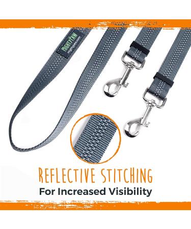Mighty Paw Double Dog Lead | No Tangle Dual Lead for Walking 2 Dogs | Comfort Grip Handle | Ideal for Small, Medium, and Large Pets - Buy Online on GoSupps.com