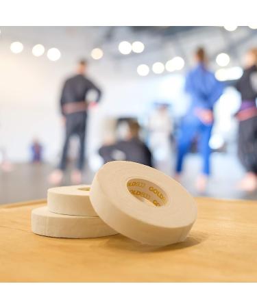 Gold BJJ Jiu Jitsu Tape 1/2 x 30' - Athletic Finger Tape for MMA, Judo, Wrestling, Martial Arts - Buy Online on GoSupps.com