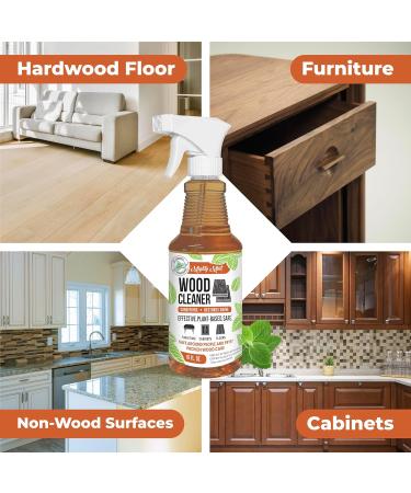 Mighty Mint Wood Cleaner & Conditioner - Non-Toxic Spray for Wood Renewal Natural Peppermint Scent 16oz - International Shipping Available - Buy Online on GoSupps.com