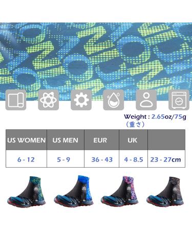 TRIWONDER Reflective Gaiters - UV Protection Trail & Running Gaiters for Men & Women - Orange - Buy Online on GoSupps.com