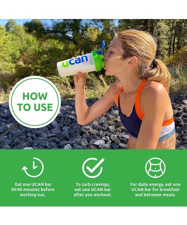 UCAN Chocolate Almond Butter Energy Bars - Vegan, Non-GMO, Gluten-Free (12 Pack - 1.4 oz) - Buy Online on GoSupps.com