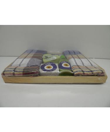 Elizi Turkish Bath Set - Authentic Soap Heel Stone Peshtemal & Fiber Bath | International Shipping - Buy Online on GoSupps.com