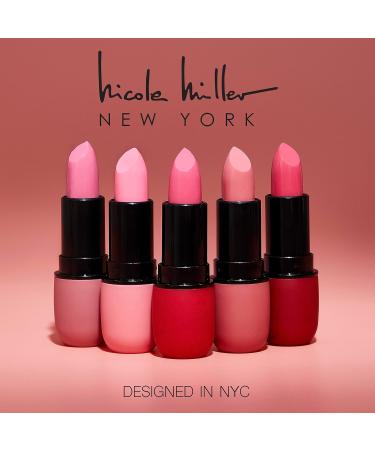 Nicole Miller Matte Lipstick Collection | 5-Piece Set of Stunning Pink Shades | Long-Lasting Lipstick for All-Day Wear - Buy Online on GoSupps.com