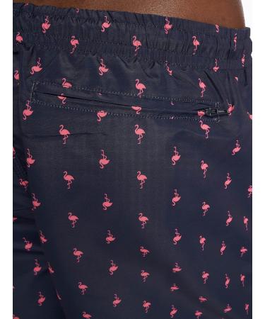 Urban Classics Men's Patterned Swim Trunks | Stylish Swim Shorts in Multiple Colors & Sizes XS-6XL | Flamingo Design - Buy Online on GoSupps.com