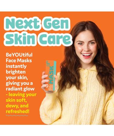 BeYoutiful Facial Mask Set - Hydrating Face Masks for All Skin Types | Perfect Skin Care for Teens & Adults | 3 Masks per Box - Buy Online on GoSupps.com