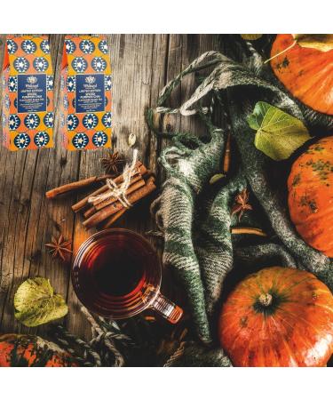 Loose Flavoured Black Tea Bundle of Whittard Spiced Pumpkin Chai Chai Tea (2x100g) Total of 200g with Warming Spices and Sweet Cinnamon - Buy Online on GoSupps.com