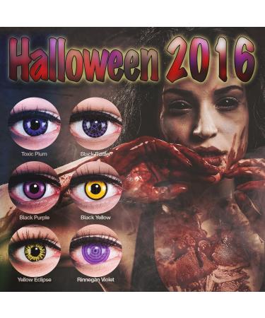 Buy Funnylens Red Crazy Fun Contact Lenses - Perfect for Halloween & Carnival | Includes Case - Buy Online on GoSupps.com
