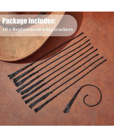 Shappy 10pc Black Whip Crackers Nylon Rope Replacement Set - 11.8 Inch for Horse, Bullwhip, Stock Whip - Buy Online on GoSupps.com