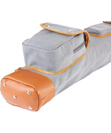 Thorza Sunday Golf Bag - Vintage Canvas & Leather, Lightweight Carry Bag for Men and Women, 2 Zippered Pockets, Tee Holder & Name Tag ID - Buy Online on GoSupps.com