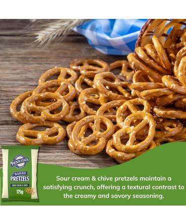 Pretzels bundle contains Penn State Pretzels Original Sea Salted 175g x2 Sour Cream & Chive 175g x2 Sealing Clips x2 - Buy Online on GoSupps.com