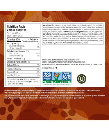 Simply Protein - Peanut Butter Chocolate Crispy Bars - Plant Based Protein Bars - Low Carb Low Sugar High Fibre - 13g Protein 2g Sugar 7g Fibre - Vegan Gluten Free Non GMO Kosher - 4 Bars Peanut Butter Chocolate 4 Count (Pack of 1) - Buy Online on GoSupps.com
