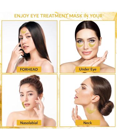 Elare 32 Pairs 24K Gold Under Eye Patches - Anti-Aging Hydrogel for Dark Circles Puffiness & Wrinkle Reduction - Skin Rejuvenation Treatment - Buy Online on GoSupps.com