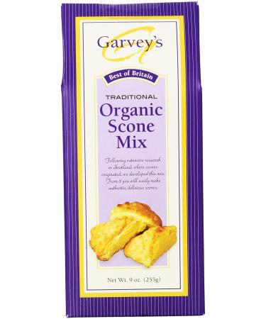 Garvey's Organic Traditional Scone Mix, 9 Ounce (Pack of 6) 9 Ounce (Pack of 6) Scone Mix