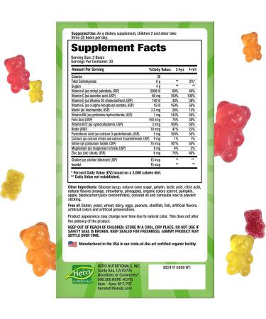 Yummi Bears Kids Multivitamin Gummies 90ct - Complete Multi Supplement - Buy Online on GoSupps.com