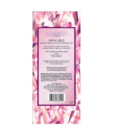 L'Oreal Paris Infallible Paints Metallic Eyeshadow Kit - Vibrant Shades for Long-Lasting Color - Buy Online on GoSupps.com