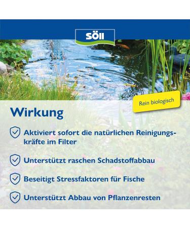 Buy S ll 81441 Filter Starter Bacteria - Natural High-Purity Microorganisms for Ponds (500g) | Activate Garden Pond Biology for Up to 75 000 Liters - Buy Online on GoSupps.com
