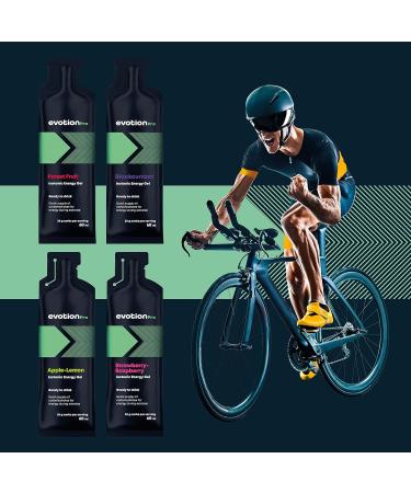 Evotion Pro High Energy Gel 20x60ml - 80kcal 20g Carbs - Mix Box Maltodextrin Power Gel for Sports & Marathon Energy - Buy Online on GoSupps.com