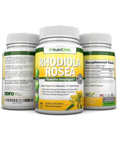 NutriONN Black Seed Oil Softgels & Rhodiola Rosea Capsules - Targeted Vitality and Immunity Boost - Buy Online on GoSupps.com