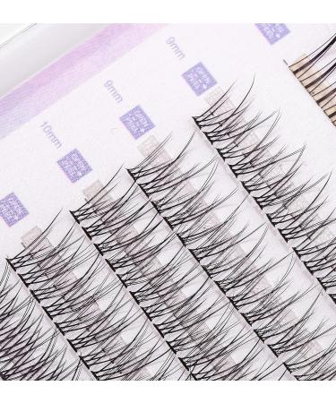 Ninetynine 240pcs Mixed Pack C Curl False Eyelash Extension Individual Lashes, Fairy Style & Fish Tail, Natural Clusters - 240 Count - Buy Online on GoSupps.com
