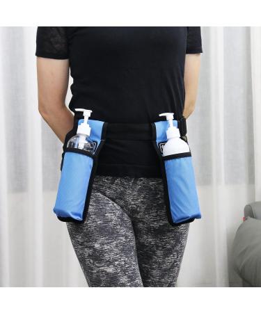 Massage Bottle Bag for Therapists | Holster for Massage Lotion & Oil - Db1KD-Blue - Buy Online on GoSupps.com