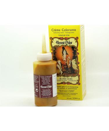 Henna Hair Color Cream Dye - Golden Blonde/Light Blonde 90ml - Buy Online on GoSupps.com