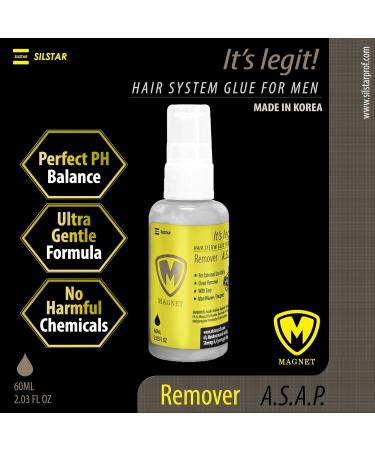 Magnet Wig Glue Remover for Men | Gentle Effective 2.03oz | Safe Glue Removal for Frontal Closure Toupee & Lace Wigs | Made in Korea - Buy Online on GoSupps.com