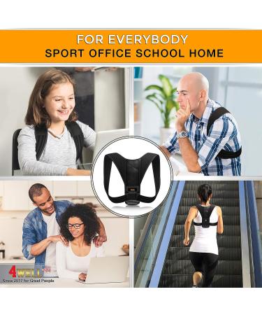 Posture Corrector for Women & Men - Comfortable Brace for Spinal Alignment & Support - Buy Online on GoSupps.com