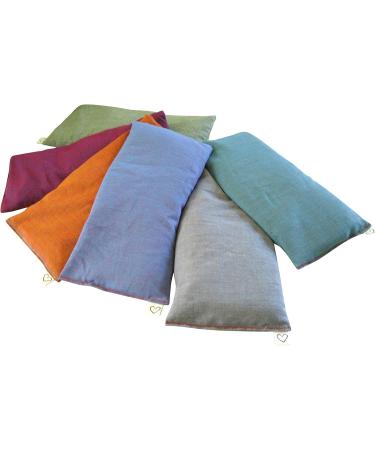 Scented Lavender Eye Pillows (Pack of 6) - 4x8.5 - Soft Cotton - Weighted for Relaxation - Yoga, Massage, Sleep - Teal, Purple, Gray, Lilac - Buy Online on GoSupps.com